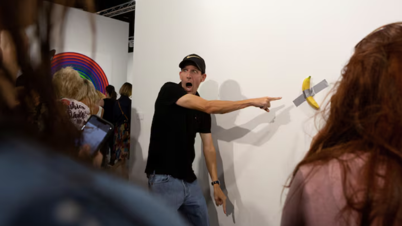 5.2 milyon dolara satılan sanat eserindeki muzu satan manav konuştu