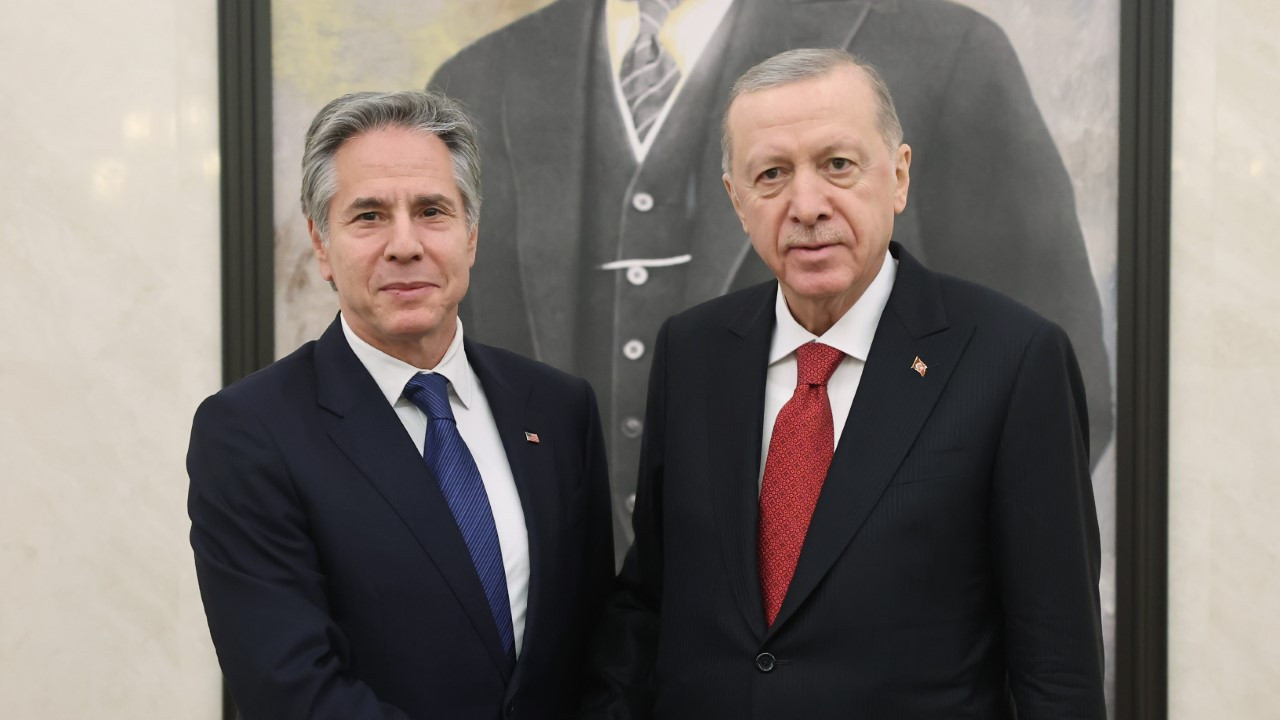 Erdoğan, ABD Dışişleri Bakanı Blinken’ı kabul etti