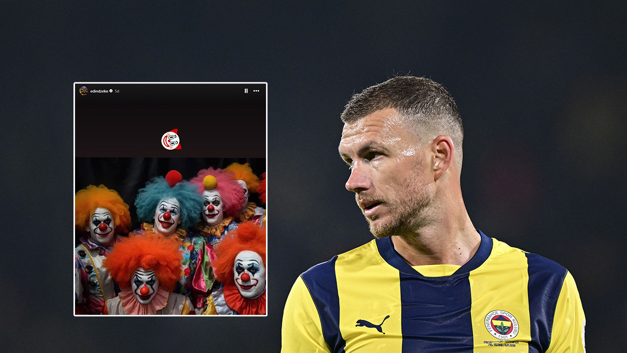 Galatasaray maçı sonrası Dzeko'dan 'palyaço' göndermesi