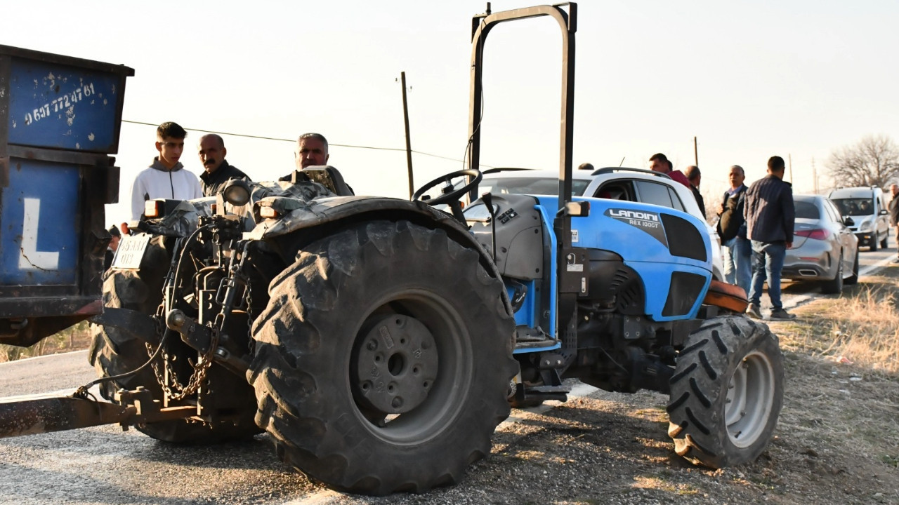 Traktörden düşerek can verdi