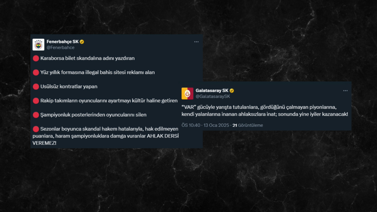 Galatasaray'ın paylaşımına Fenerbahçe'den yanıt: Sosyal medyada kapıştılar