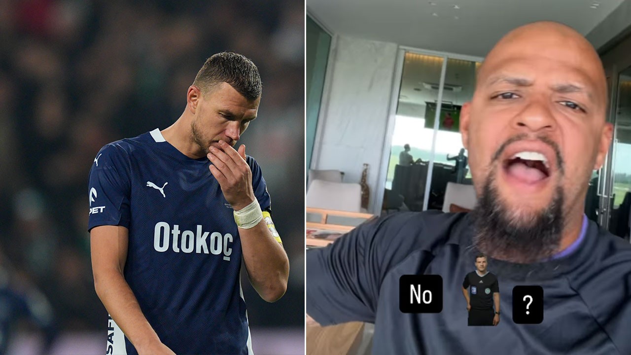 Eski Galatasaraylı Felipe Melo'dan Dzeko'ya 'kırmızı kart' isteği: VAR yok mu hocam?