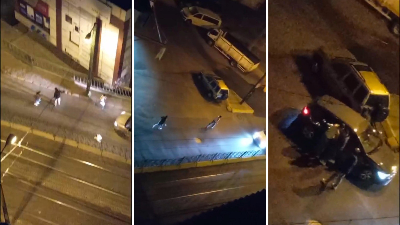 Polis silahla kovalıyordu: Yorulunca yakalandı