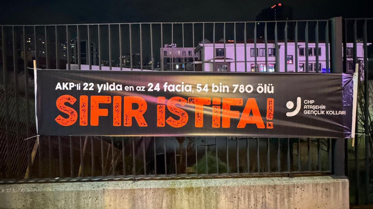 CHP'nin astığı pankart sonrası gençlik kolu başkanı emniyete çağrıldı