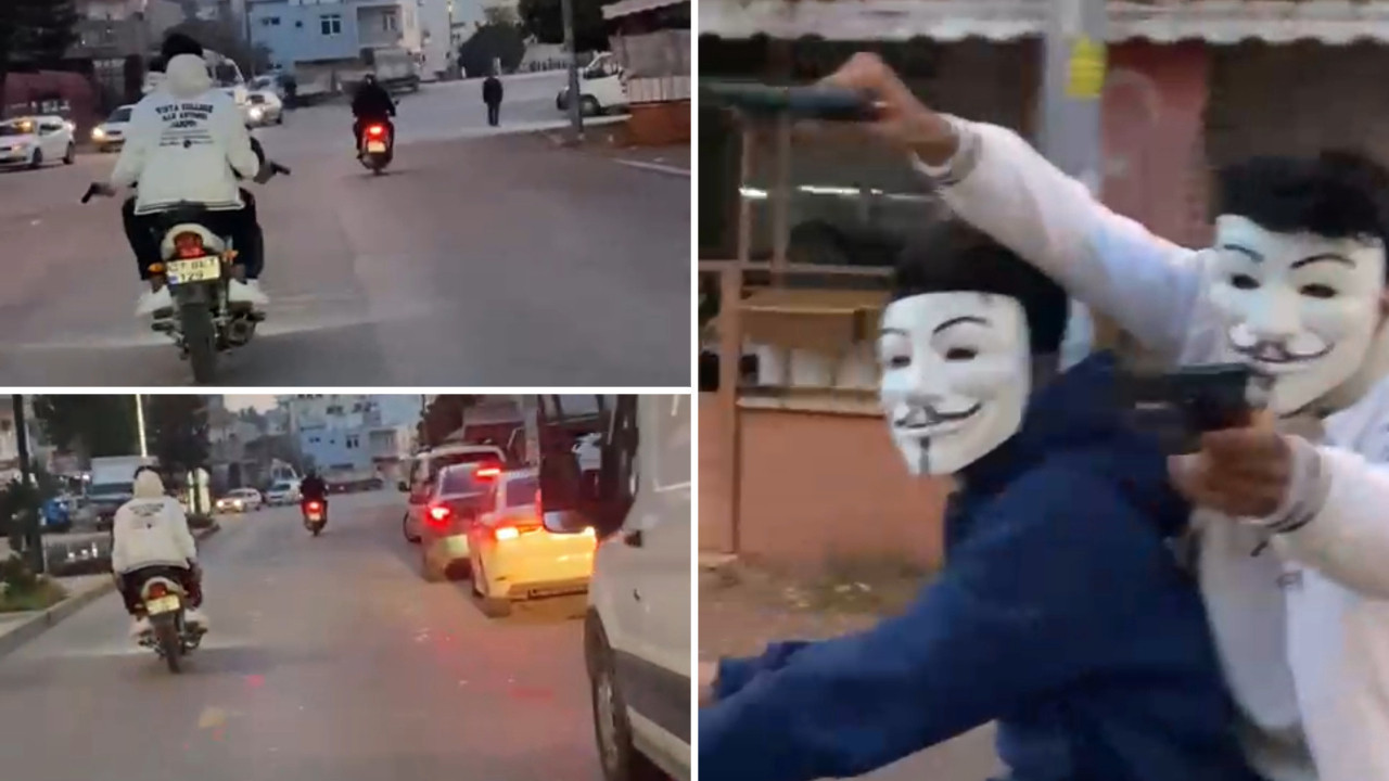 Bu mu eğlence? Trafikte dehşet saçtılar!