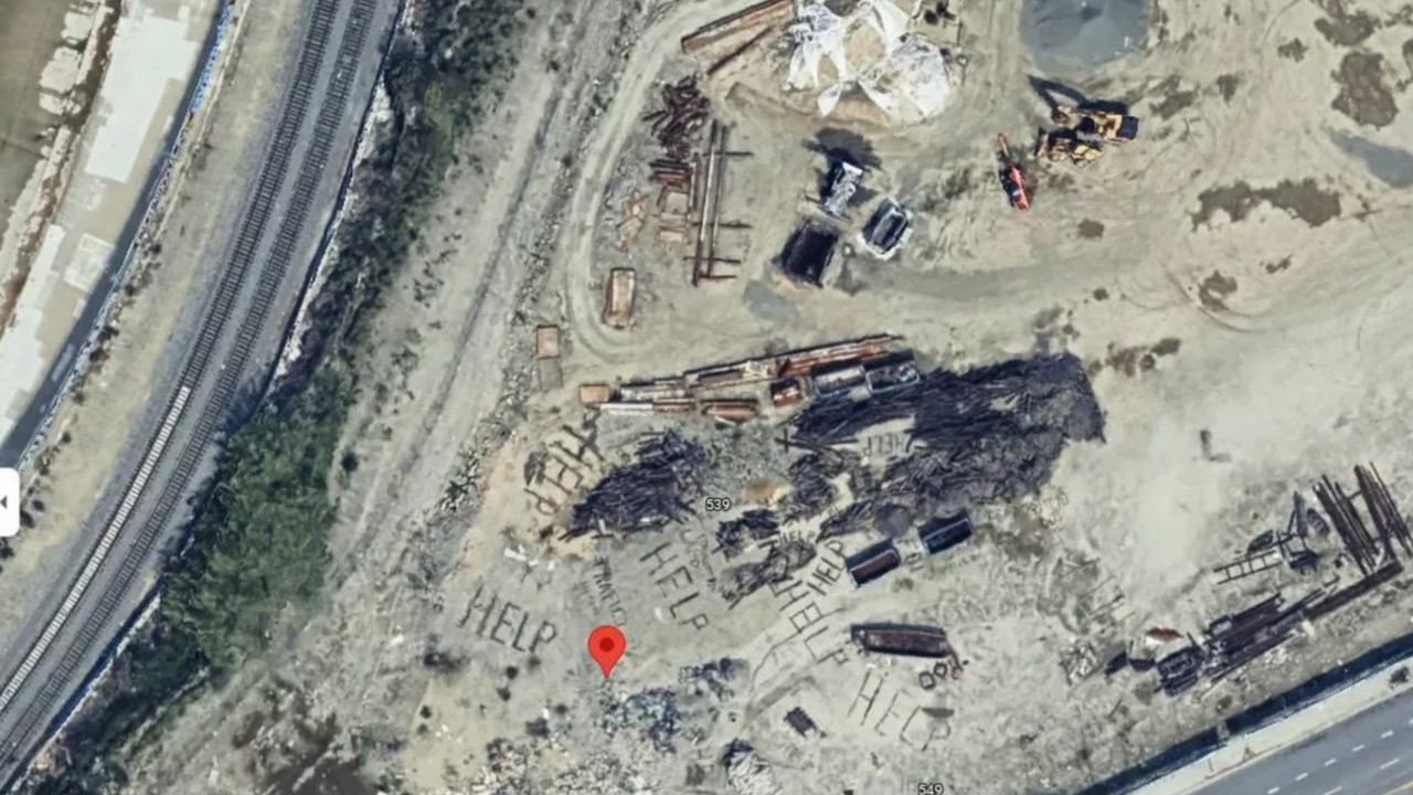 Google Haritalar'da korkutan keşif: Yardım çağrısı ortaya çıktı