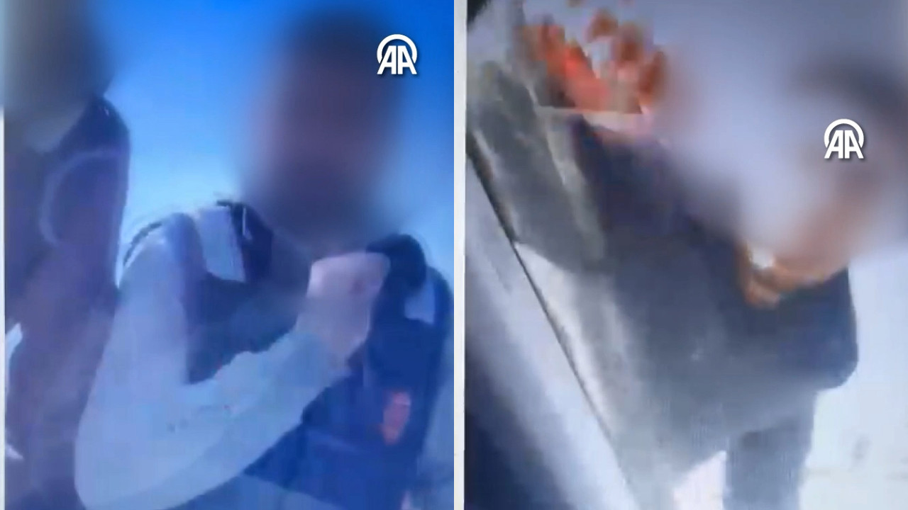 Kaza sonrası takip ettikleri sürücünün aracına zarar verdiler