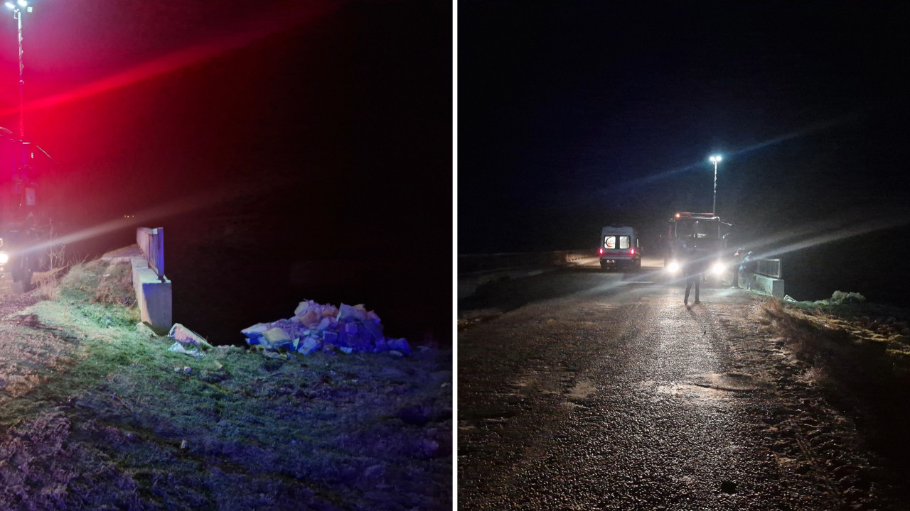 Köprüden düşüp yaralandı