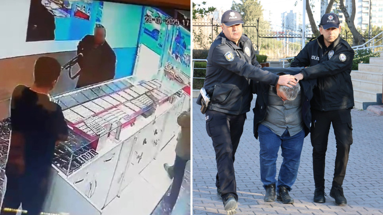 Tüfekle kuyumcu soygunu elinde patladı!