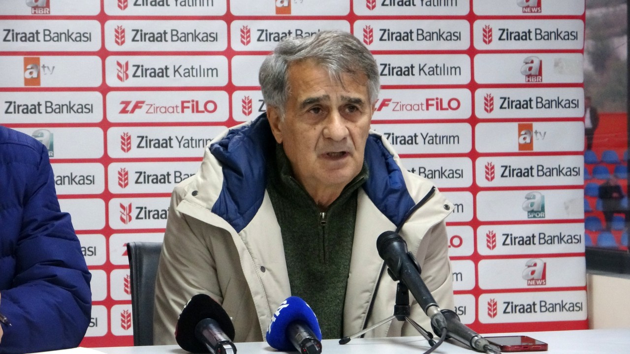 Şenol Güneş: Galibiyet için geldik, 2 puan bıraktık, üzgünüz