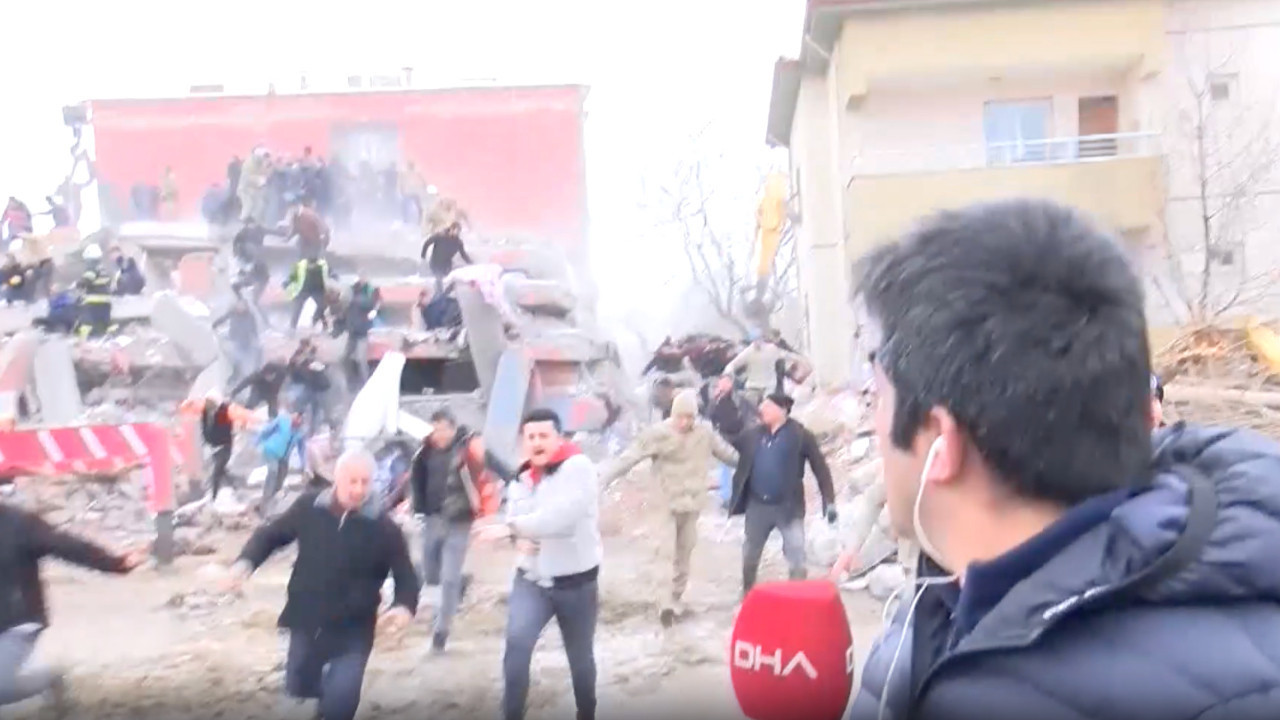 Canlı yayında yıkılan binanın altında kalmıştı: 'Eşimin cansız bedeni kolumun üstündeydi'