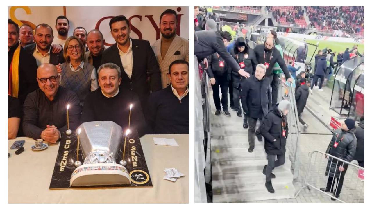 Galatasaray taraftarından İbrahim Hatipoğlu'na pasta tepkisi