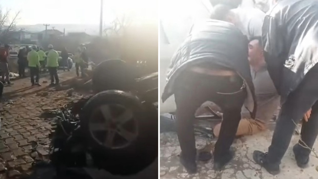 Otomobiliyle evin bahçesine uçan alkollü sürücü: Ne olur polisi aramayın