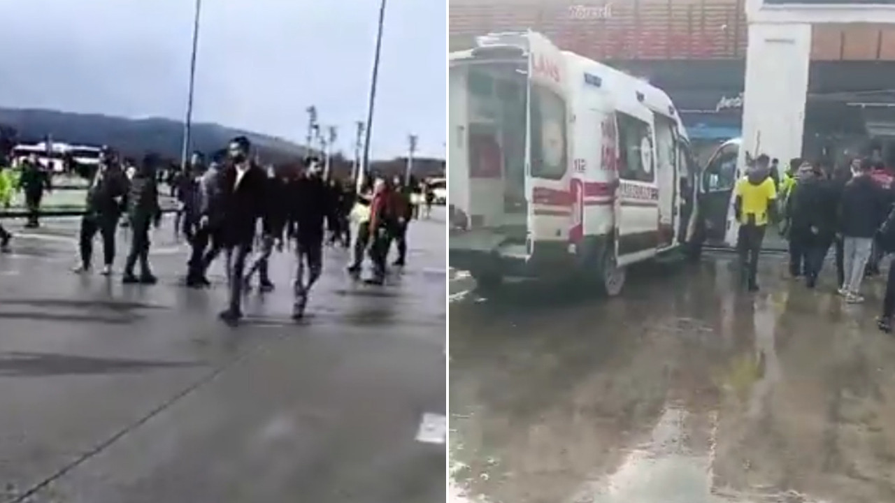 Amedspor ve Fenerbahçe taraftarları birbirine girdi: 2 kişi yaralandı