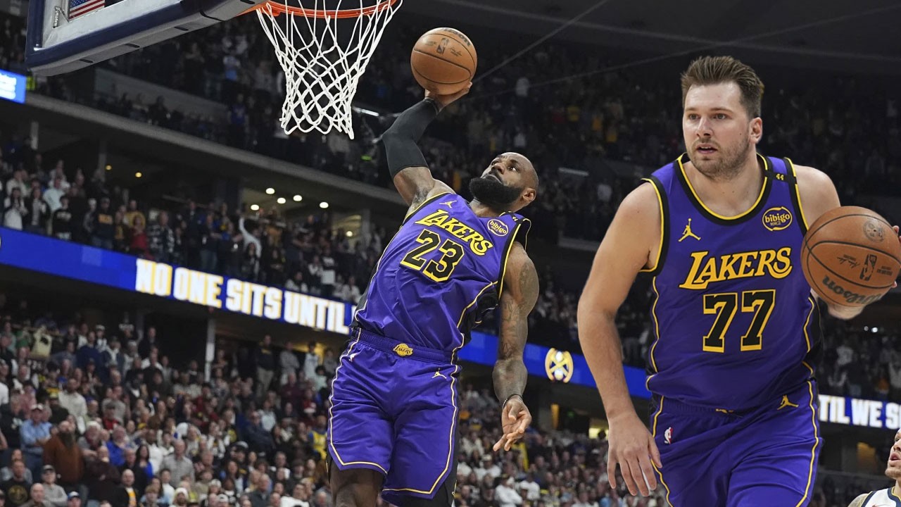 Doncic ve LeBron James’ten 57 sayılık şov: Lakers, Denver’ı farklı geçti