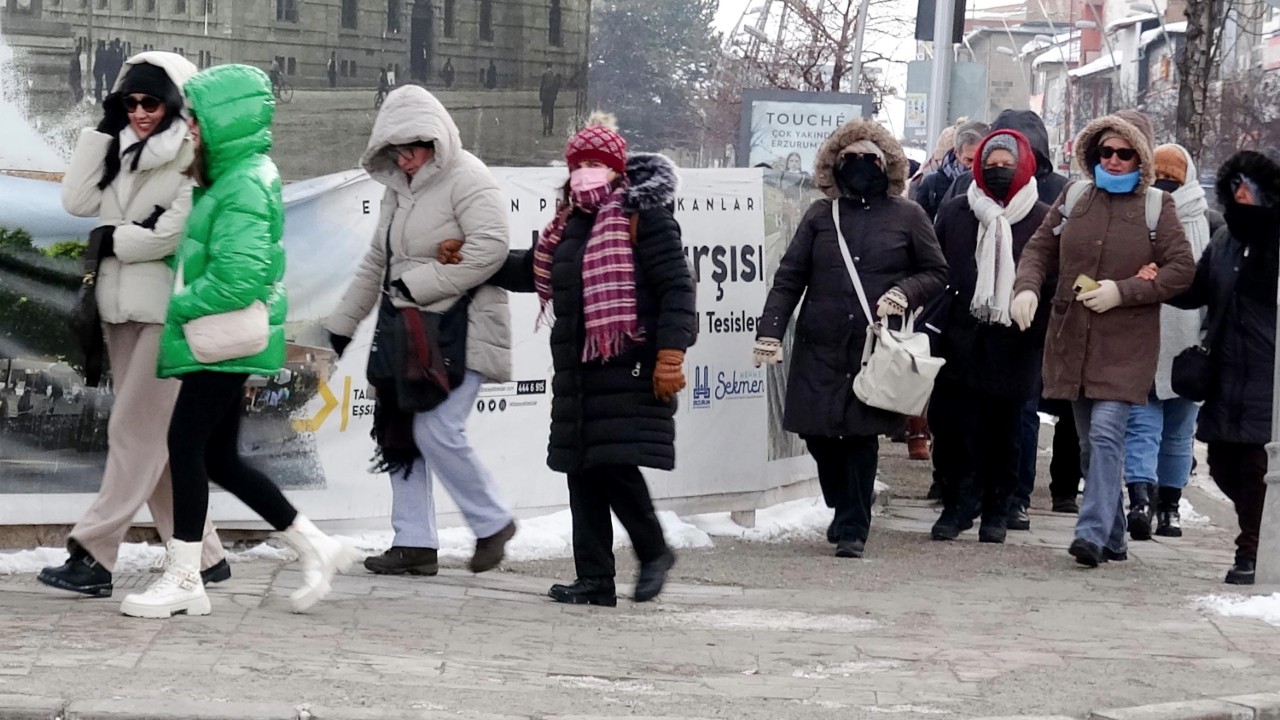 Sibirya değil Erzurum: İki ilçe eksi 32,6 dereceyle dondu