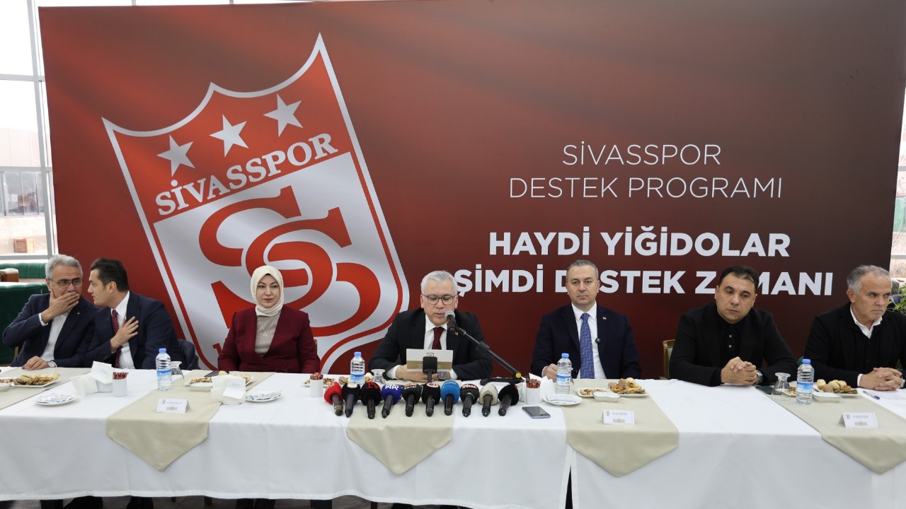 Sivas'ın ileri gelenleri, Sivasspor'a destek için buluştu