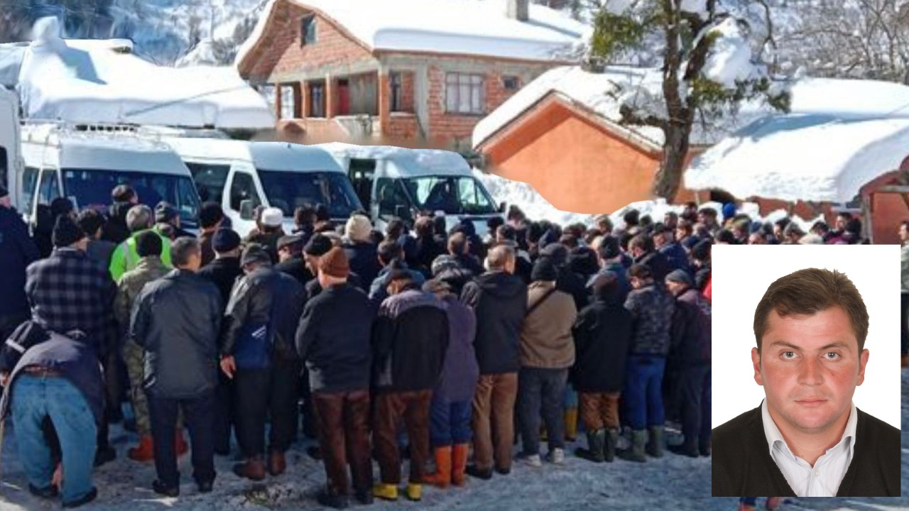 Kalp krizinden öldü, kardan kapanan köyüne 5 gün sonra defnedildi