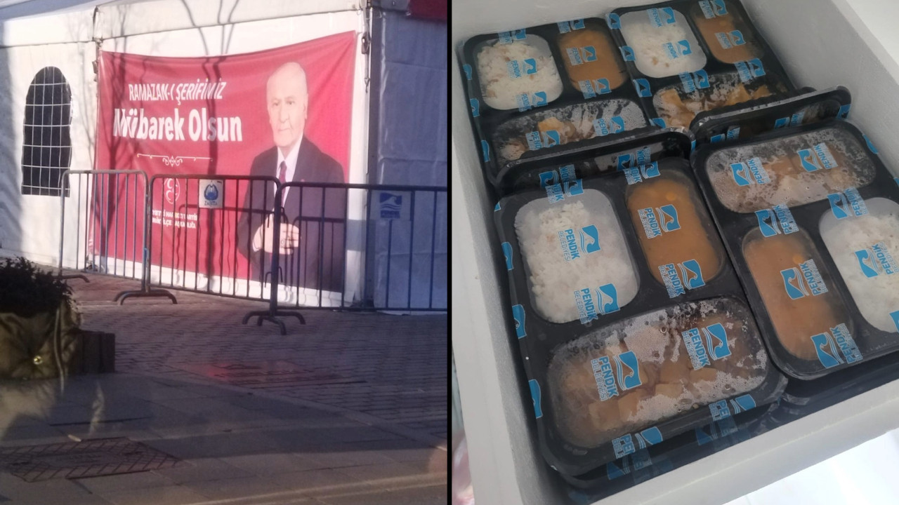 MHP'nin iftar çadırının yemekleri AKP'li belediyeden