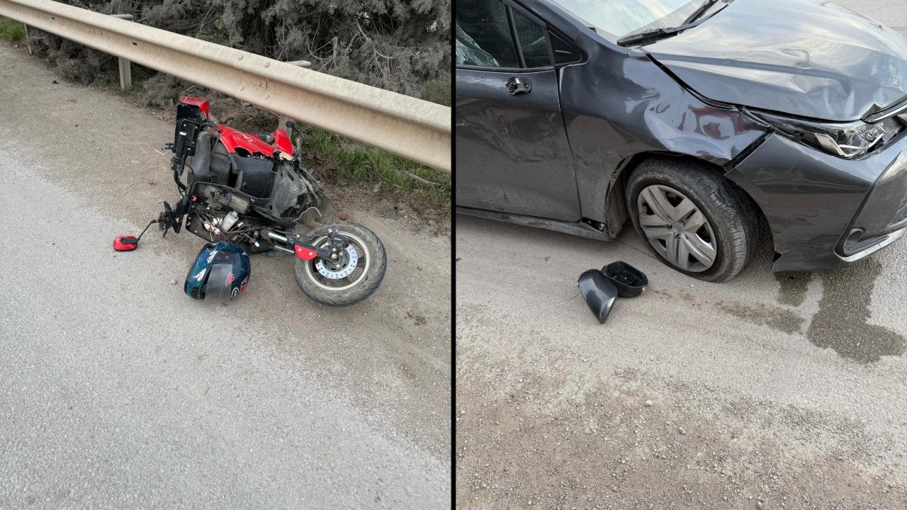 80 yaşındaki motosikletli kaza kurbanı