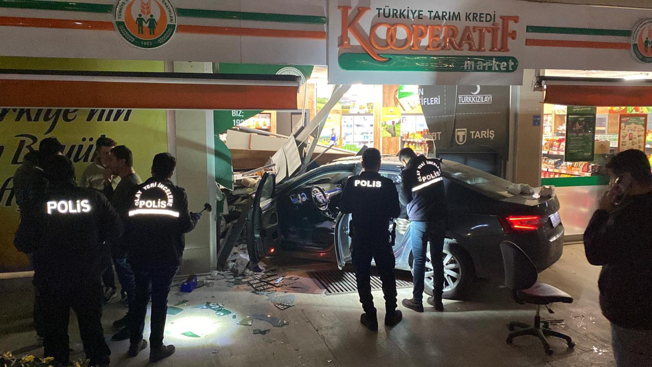 Ehliyeti kaptırdıktan dört gün sonra markete girdi