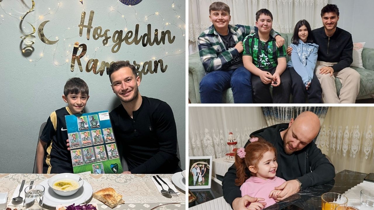 Kocaelisporlu futbolcular taraftar evlerinde iftar yaptı