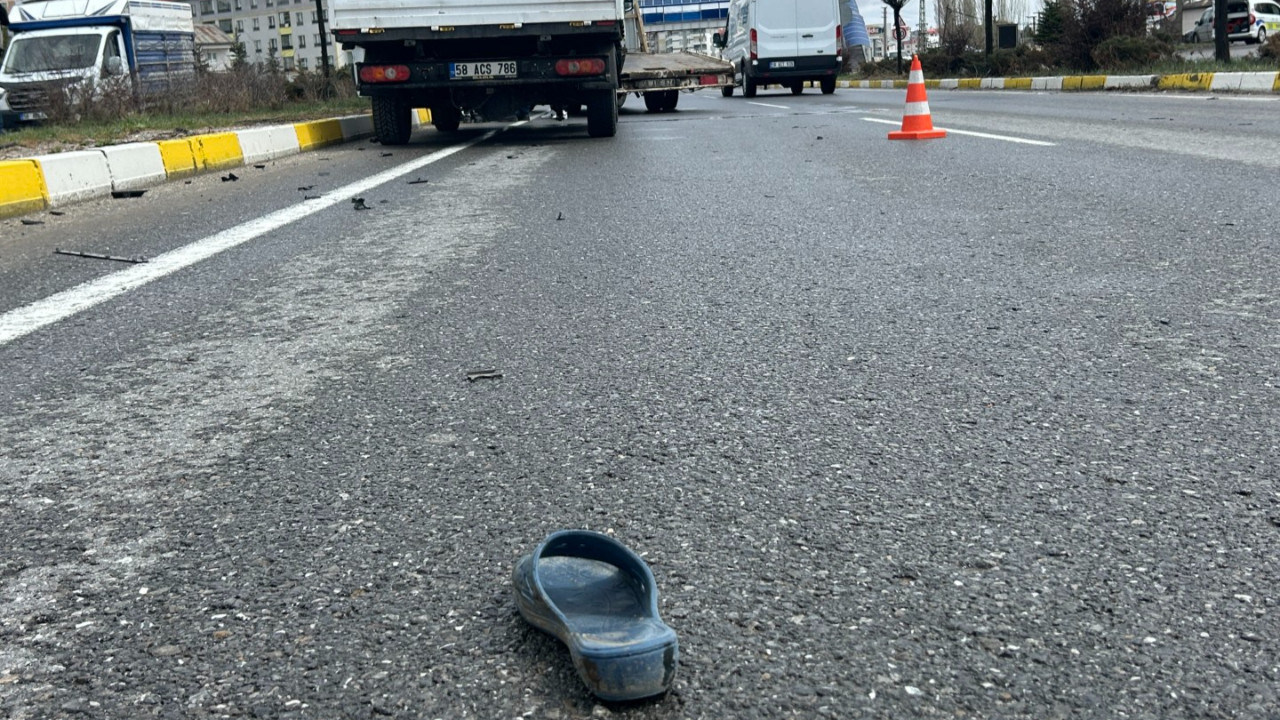 Korkunç kaza sonrası acı kare