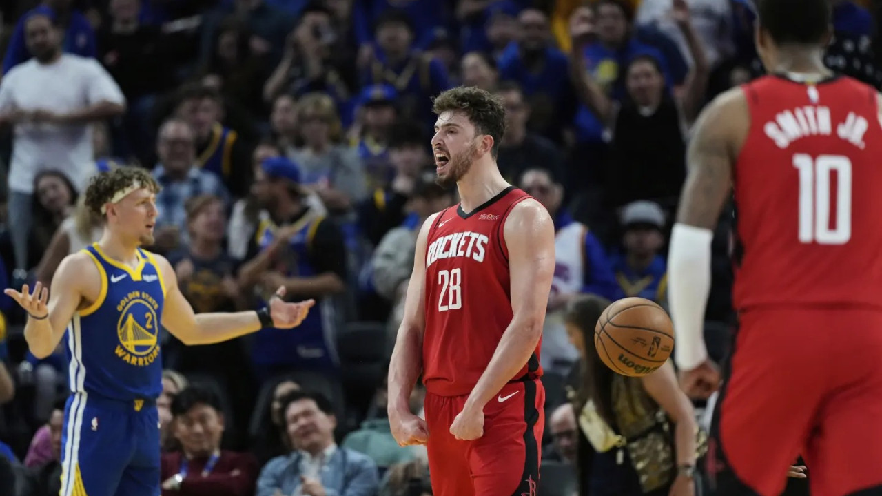 Alperen Şengün'den Golden State'e geçit yok! Double-double yaptı, Rockets kazandı