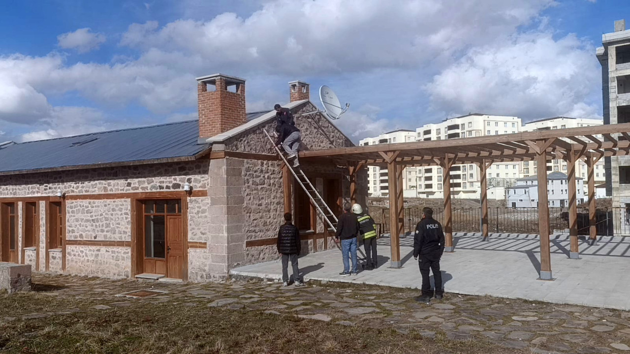 Çıktı ama inemedi: İddiayı itfaiye sonlandırdı