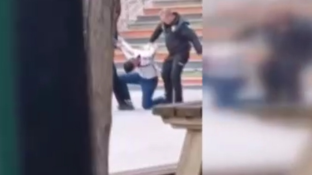 Yeğenini okuldan almaya gelen sarhoş dayı ortalığı karıştırdı