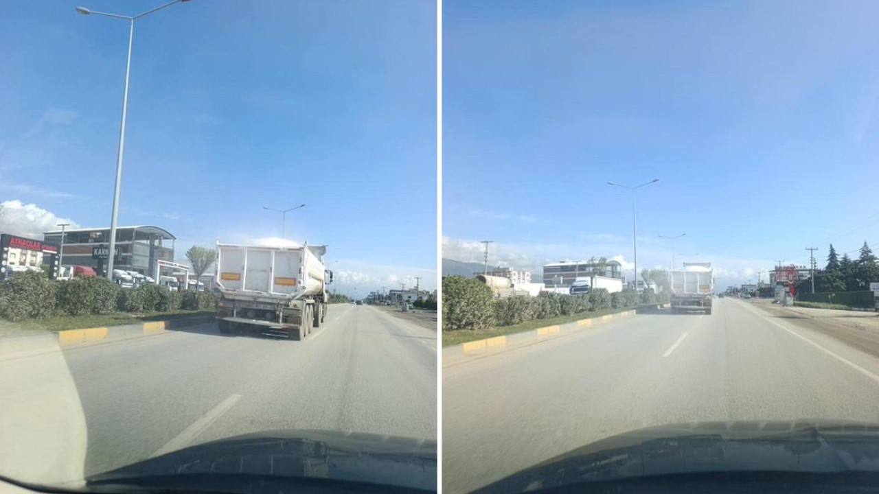 Yükünü örtmeden yola çıktı, cezayı yedi