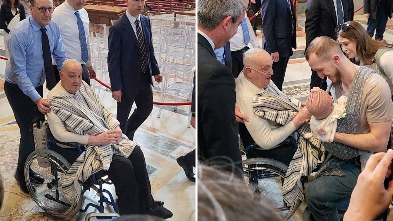 Papa’dan tebdili kıyafetle sürpriz ziyaret