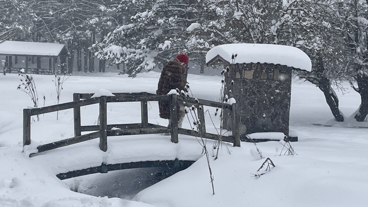 Abant'ta nisanda kar keyfi