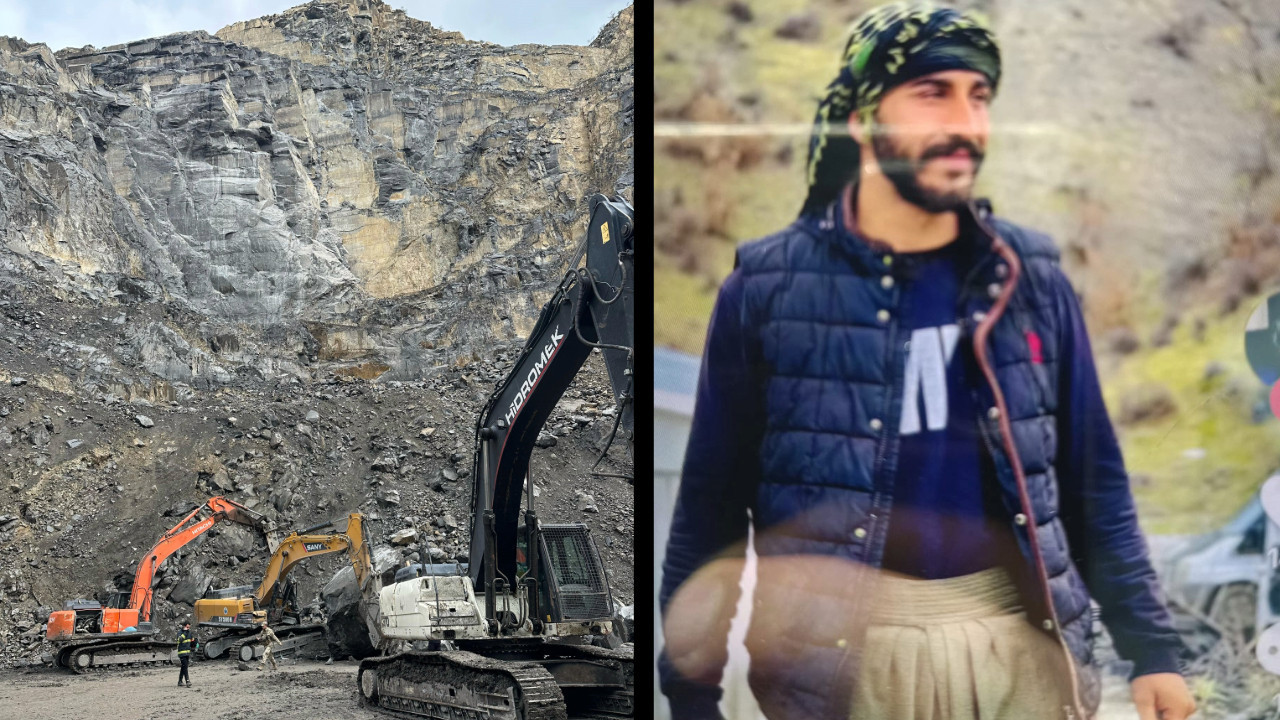 Kayanın altında kalan operatör hayatını kaybetti