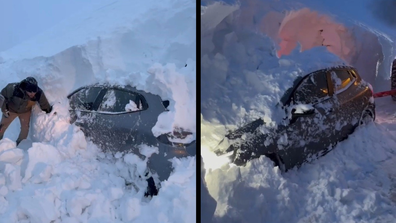 Üç gün sonra kar altından çıkarıldı