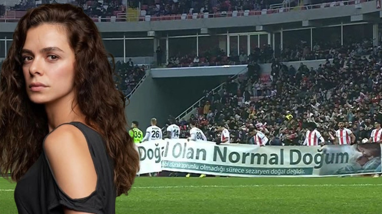 Özge Özpirinçi'den pankart tepkisi: "Normal olan bebeğin yenidoğan çetesinin eline düşmemesidir"