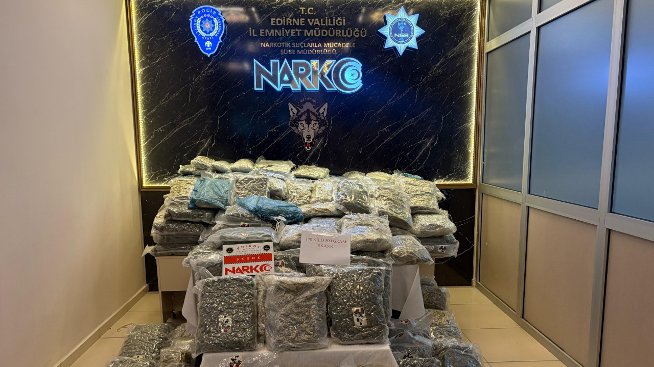 Kapıkule'de 171 kilogram uyuşturucu ele geçirildi