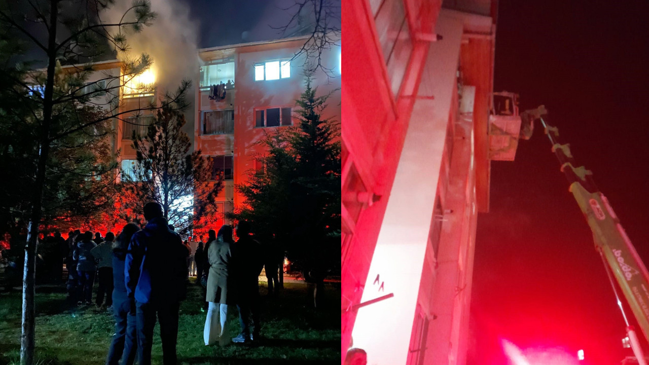 Apartmanda çıkan yangın korkuttu