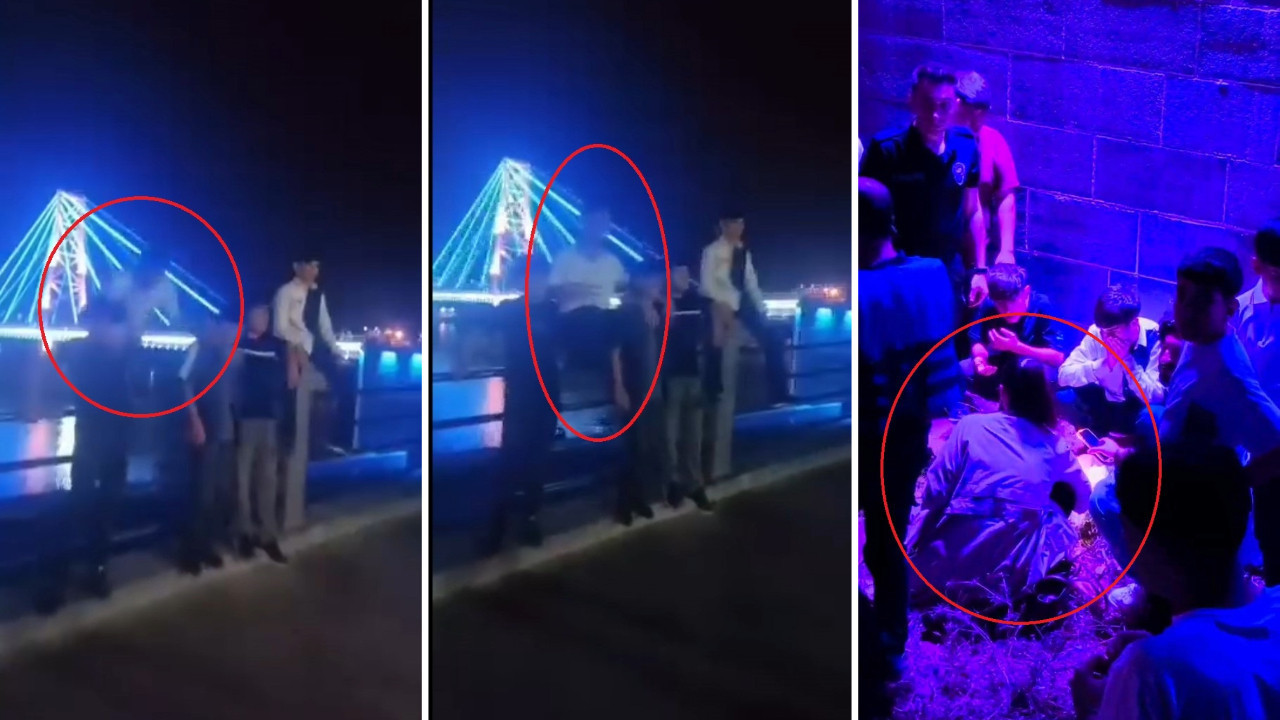 Arkadaşlarıyla fotoğraf çekerken 5 metreden düştü