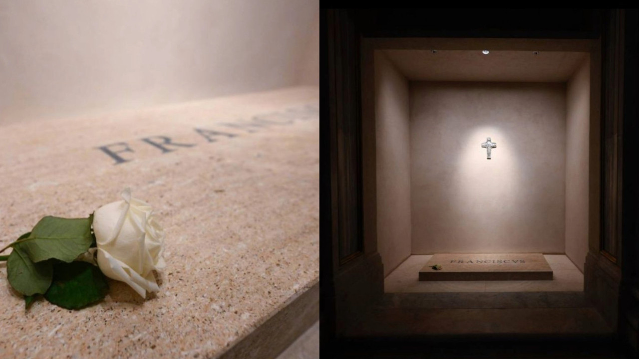Papa Franciscus'un mezarı görüntülendi