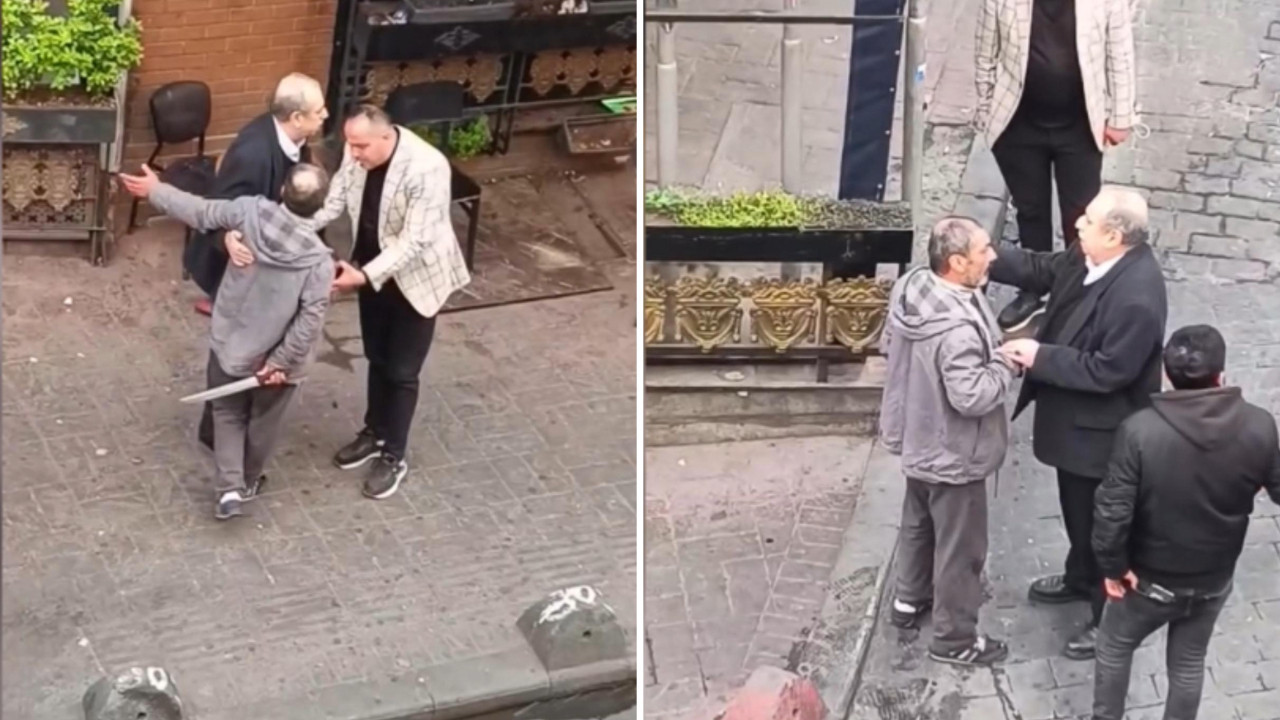 Döner bıçağıyla saldırdı: İçkiliymiş