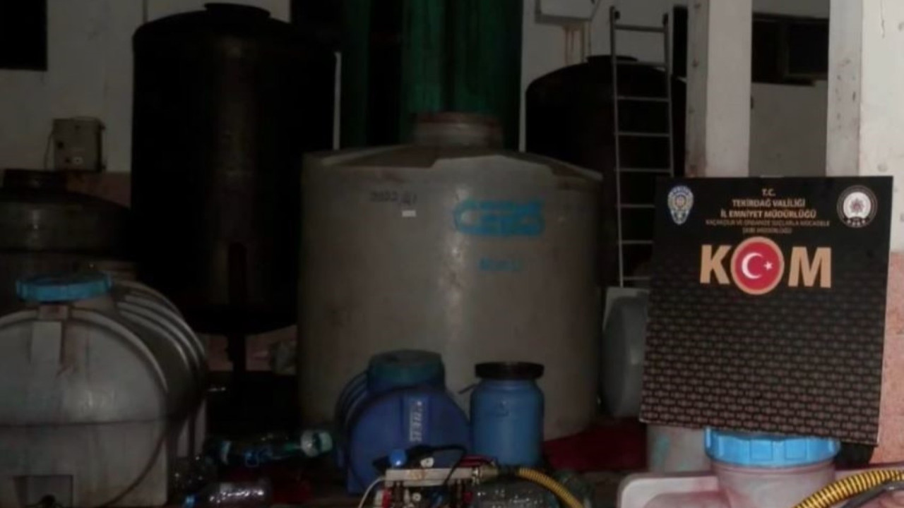 Tekirdağ'da kaçak içki operasyonu: 29 ton ele geçirildi