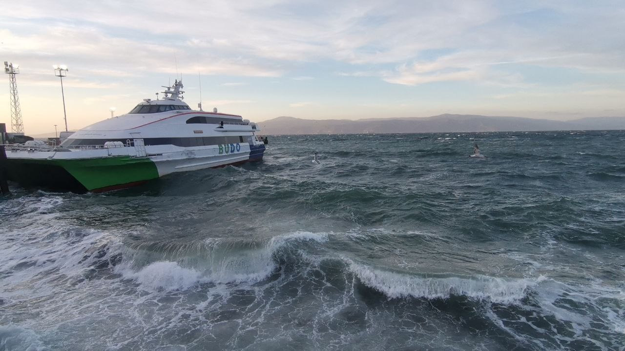 Deniz otobüsü seferleri iptal