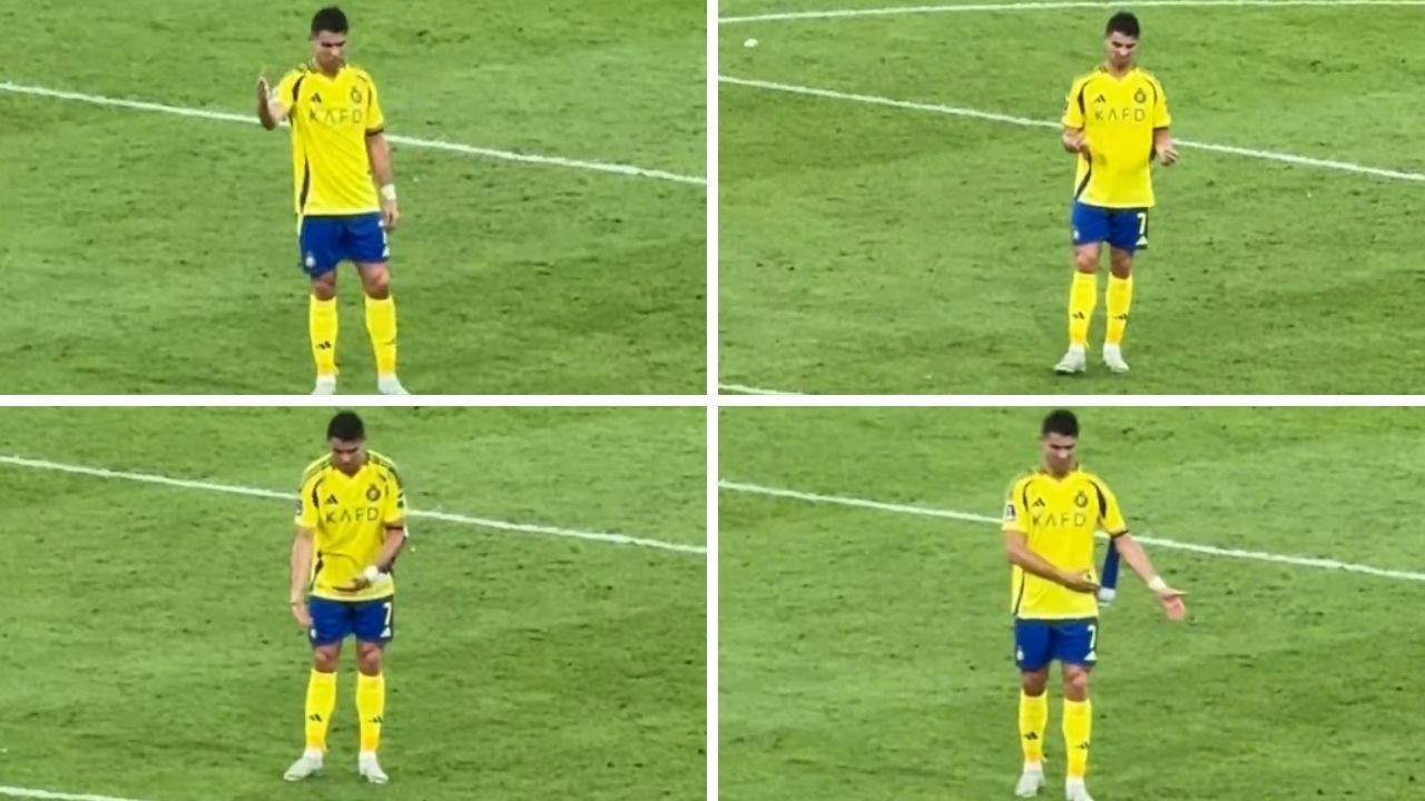 Dünya Ronaldo'nun bu görüntüsünü konuşuyor: Kimse ne yaptığına anlam veremedi