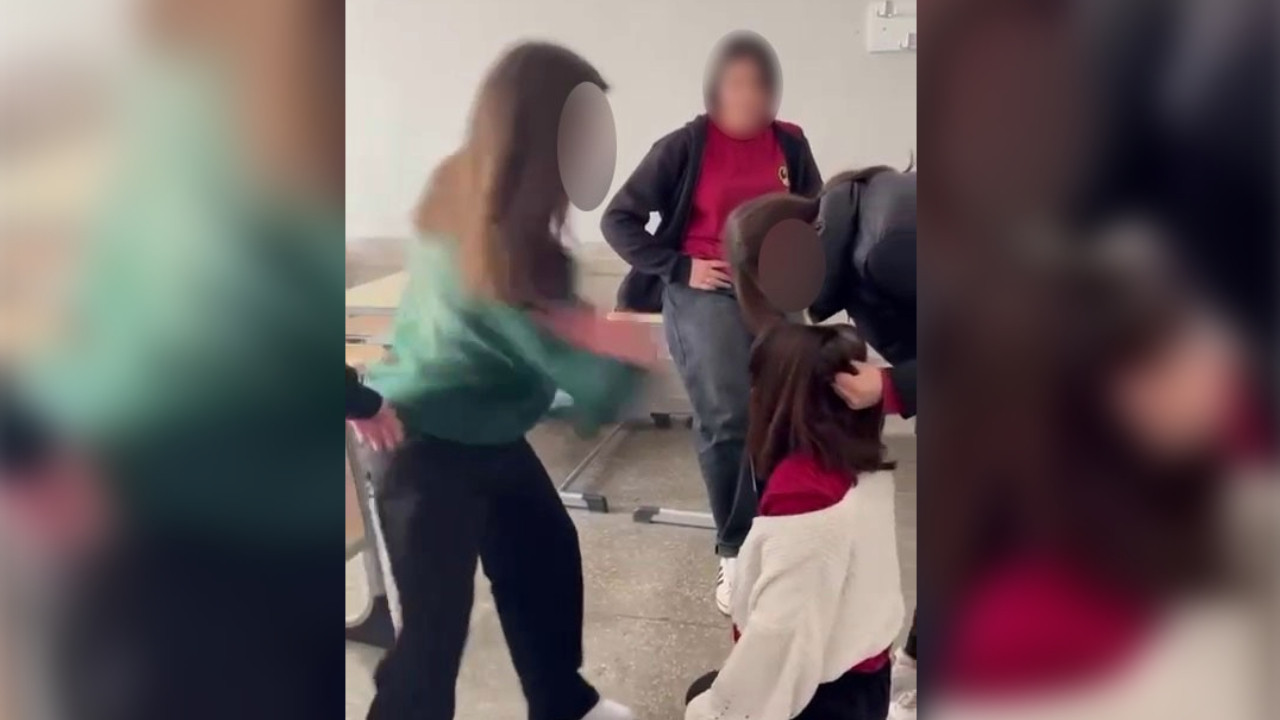 Akran zorbalığı şiddete dönüştü! Biri dövdü öteki kayda aldı