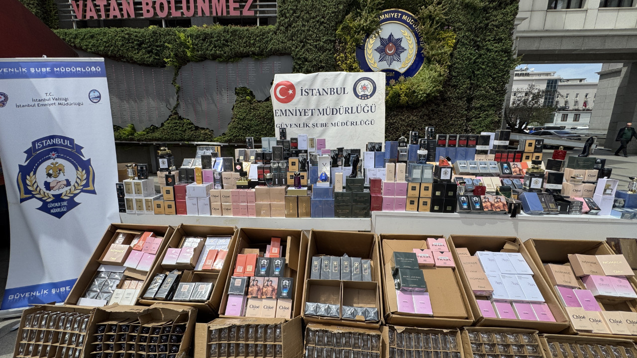 İstanbul'da 20 bin 435 şişe sahte parfüm ele geçirildi