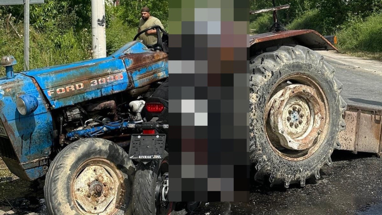 Traktör ile motosiklet çarpıştı: 3 ölü