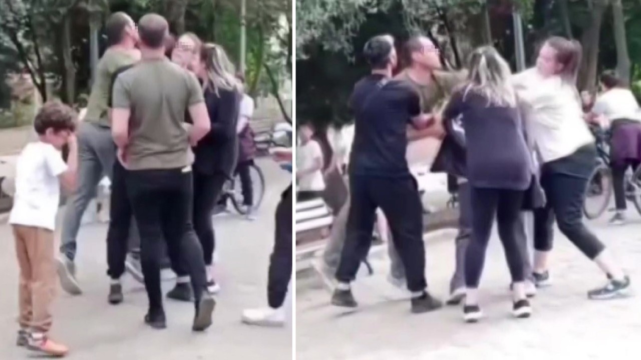 Çocuk parkında kadınlara tekme ve yumruklarla saldırdı