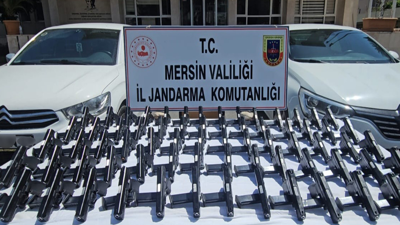 Mersin'de 70 ruhsatsız tabanca ele geçirildi