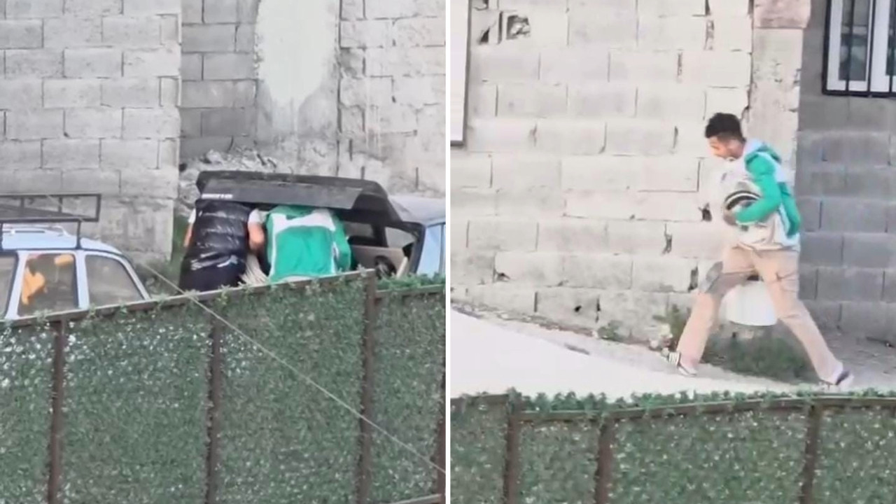 İnşaatçının malzemelerini bagajdan çaldılar